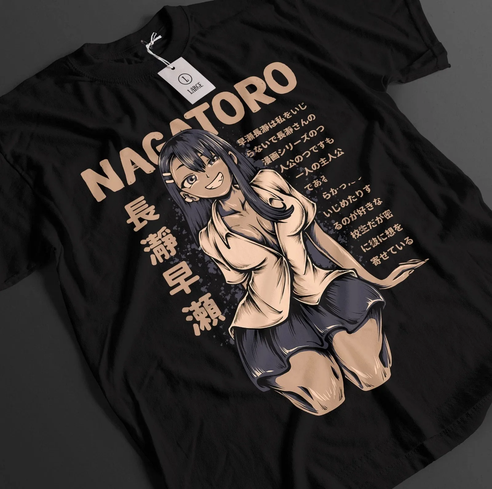 Nagatoro Don't Toy with Me Miss Nagatoro Anime Hayase Graphic T-Shirt Cotton Men Women Streetwear Tee