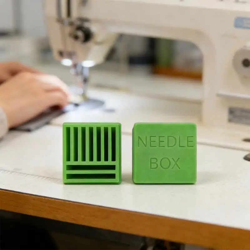3D Printed Portable Desktop Sewing Needle Storage Box Tabletop Organizer for All Size Sewing Machine Needles