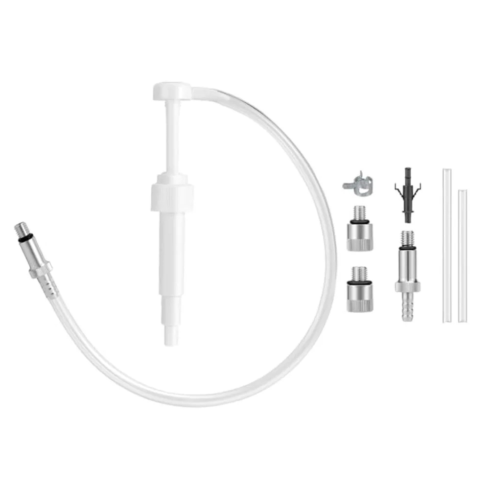 طقم مضخة زيت المحرك الخارجي البحري 8 سي سي مع خرطوم مشترك دوار معدني ومحولات متعددة لزيت التروس ومواد التشحيم