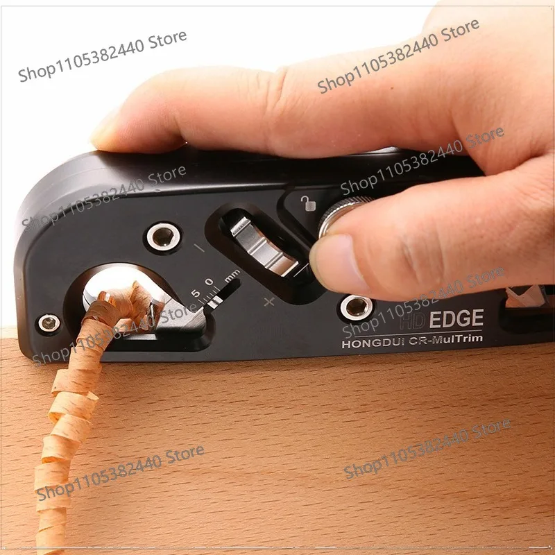 Woodworking chamfer planer trimmer DIY45 degrees R angle double use woodworking planer board to remove edge trimming