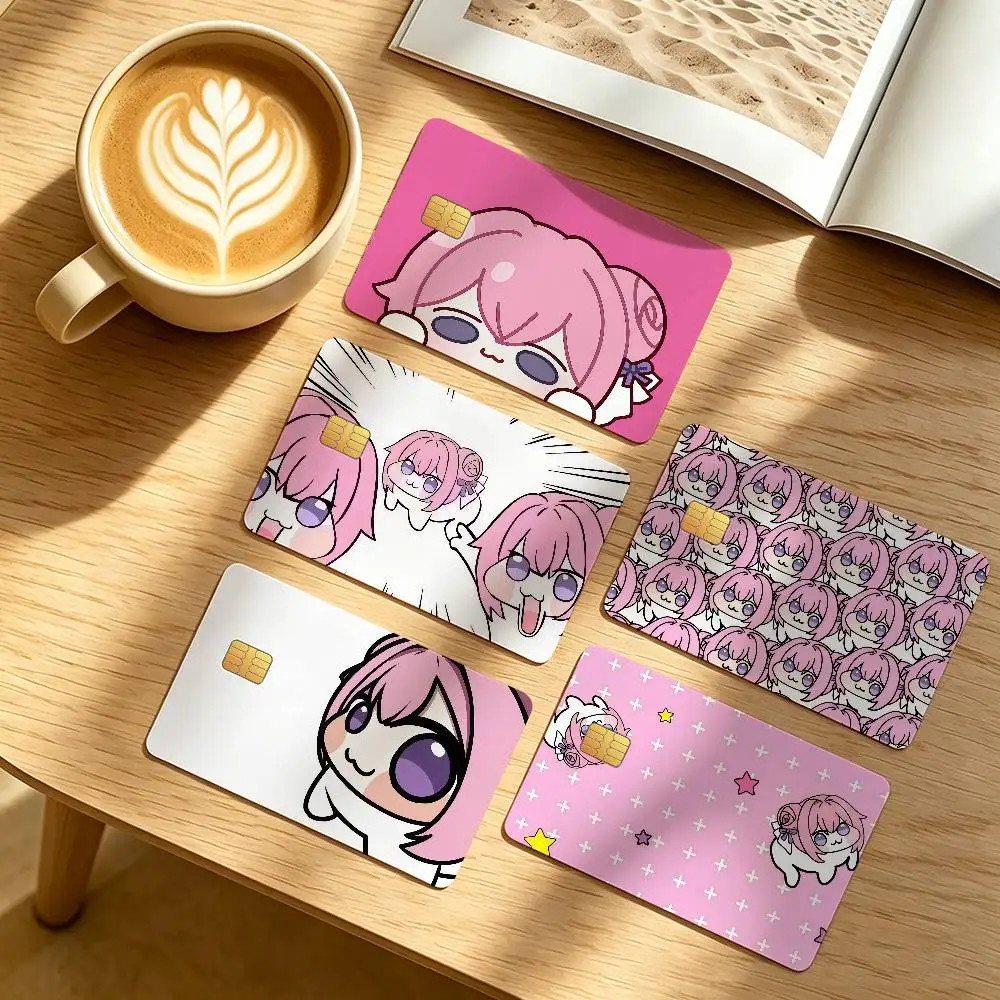 Game N-Nikke-S Credit Card Public Transportation Cards Protective Sticker Waterproof Card Face Decoration 4PCS  D-Doro-S