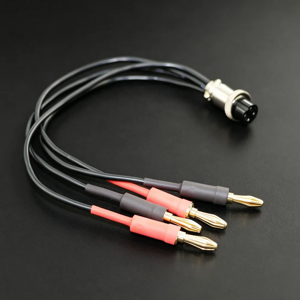 Aouyade Aviation Plug M16 GX16 4Pin to 4x 4mm Banana Male Audio Amplifier Cable
