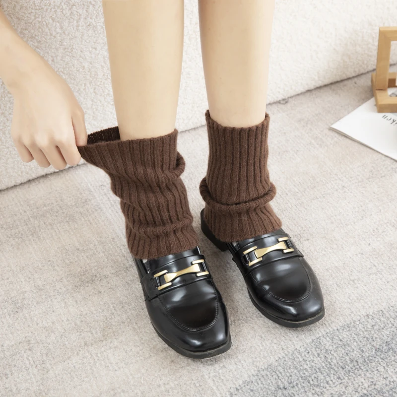 ถุงเท้าข้อเท้าแคชเมียร์แท้ 100% สำหรับผู้หญิงและผู้ชาย รุ่นใหม่ประจำฤดูใบไม้ร่วงและฤดูหนาว ถุงเท้ากีฬาแบบหลวมๆ ถุงเท้าข้อเท้าแฟชั่นถักนิตติ้ง