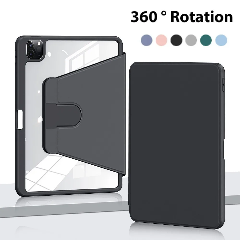 

Rotation Transprent Acrylic Case For Honor Pad 9 12.1inch 9Pro 8 MagicPad13 X9 X8Pro 11.5 X8 10.1 X8Lite V8 V7Pro With Pen Slot