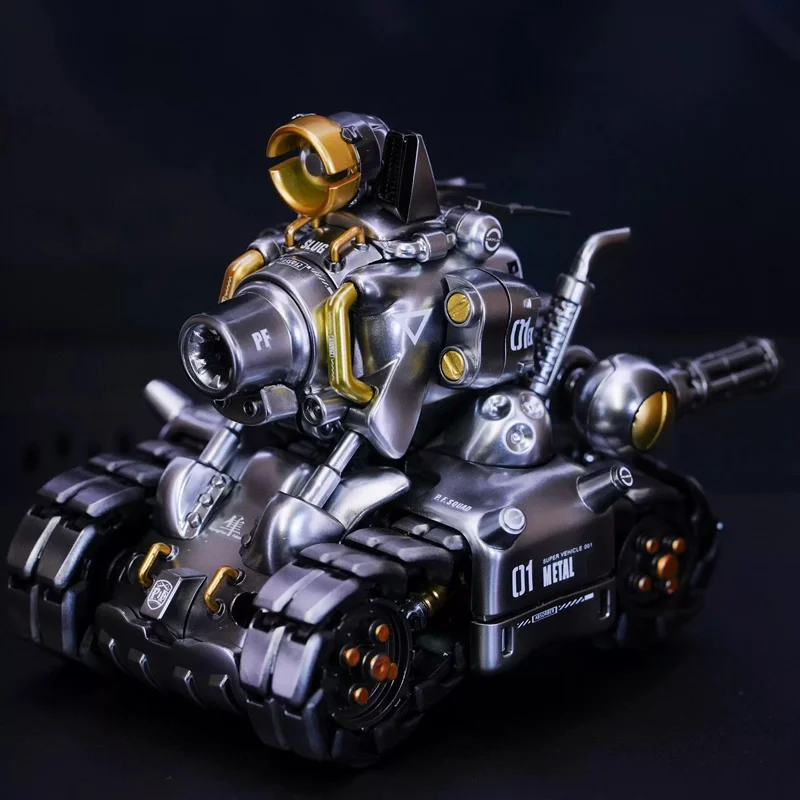 IN STOCK 5 Styles 1/35 Video Computer Game Metal Slug Tank Painted Mini Cute Collection Assemble Model Toys