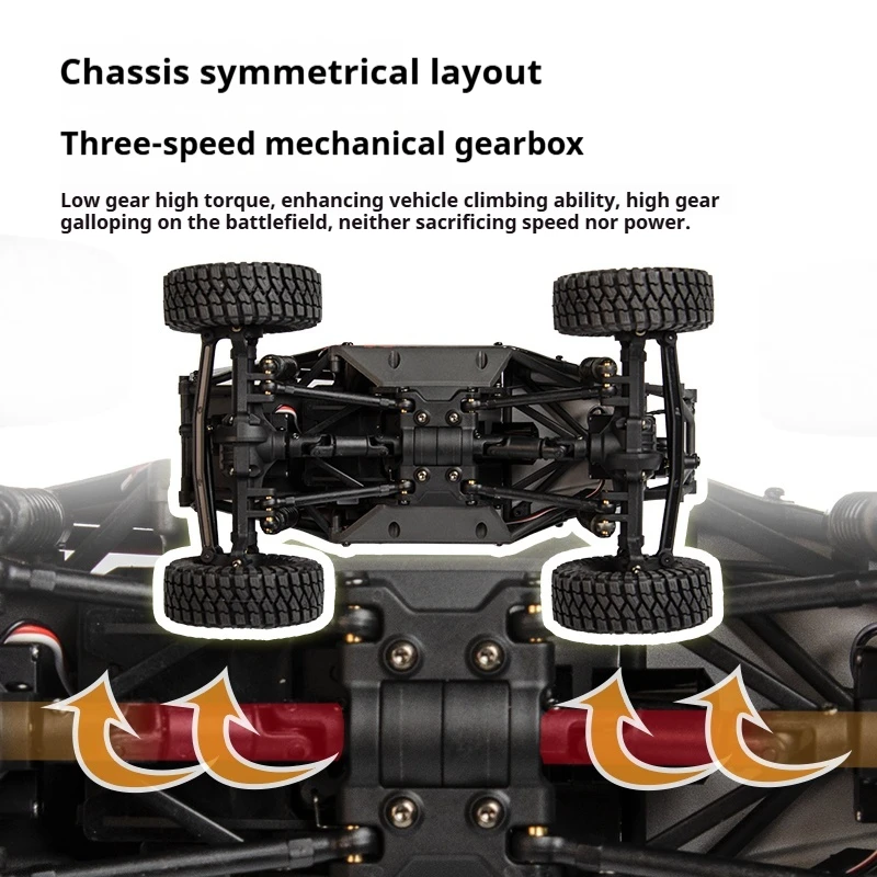 Udirc Ucx2405 1:24 Kendaraan RC Profesional Multi Play Remote Control Brushless Snow Leopard Kecepatan Variabel Mendaki Off Road