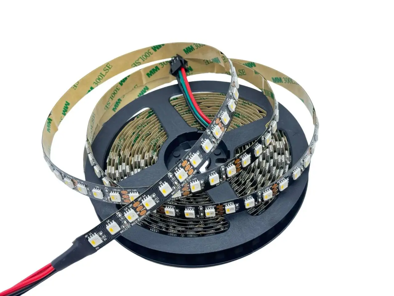 sk6812rgbw-dc12v-led-strip-light-4-in-1-rgbcw-96led-32pixels-addressable-5050rgbw-black-pcb-1-ic-driver-3leds-tape