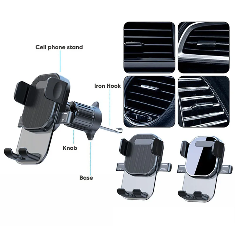 Car Air Vent Mobile Phone Holder Auto Smartphone Stand Car Air Outlet Clip GPS Support For Cellphone Mount Universal Bracket