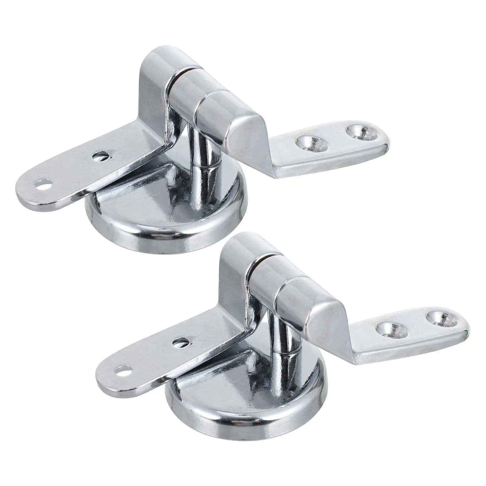 Zinc Alloy Toilet Seat Hinge Flush Toilet Cover Mounting Connector with Bolts Screw Fittings Toilet Replacement Part