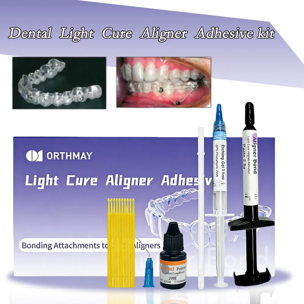 

Dental Orthodontic Invisible Aligner Adhesive Light Cure Paste for Bonding Ceramic/Metal/Plastic Attachments to Clear Aligners
