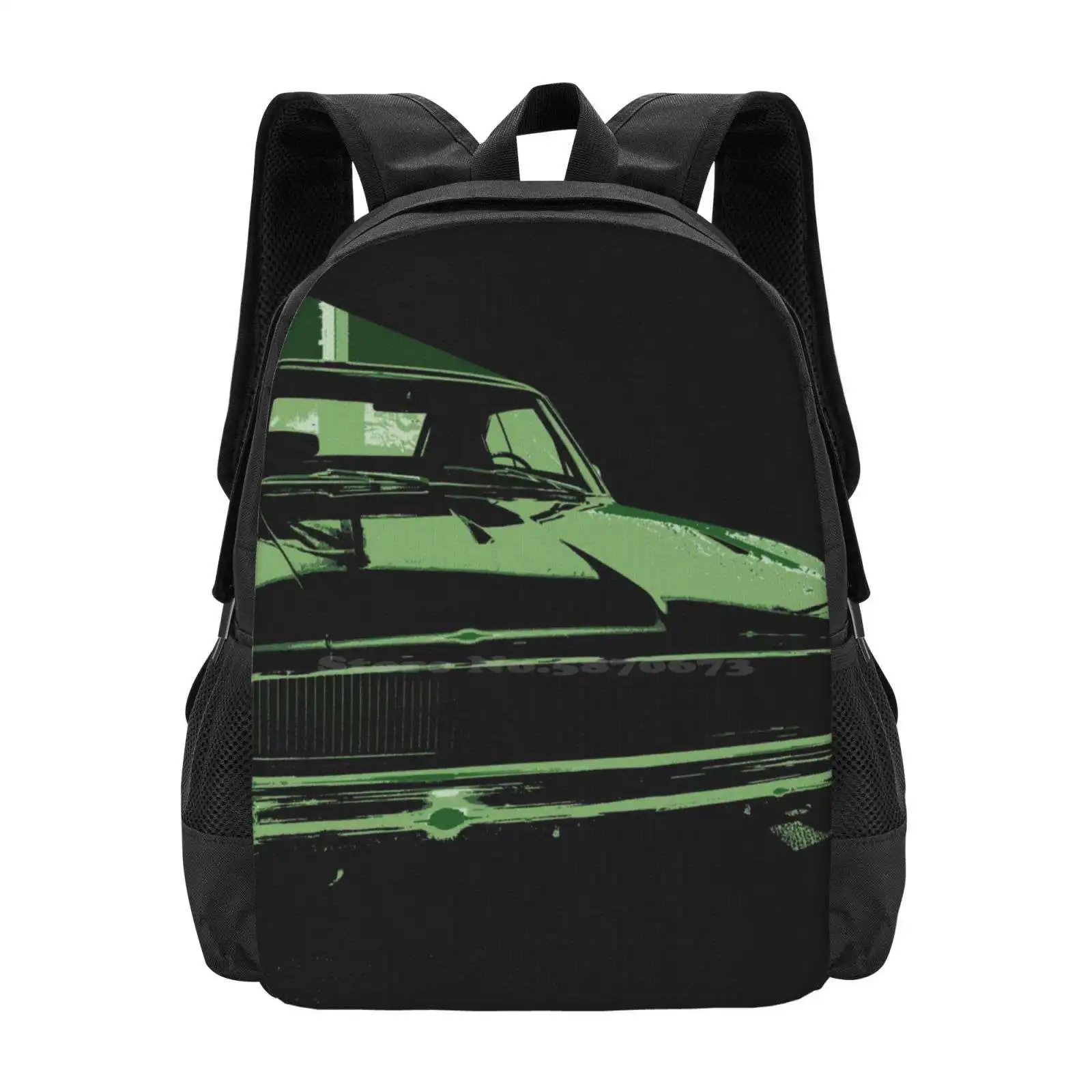 The Baddie Hot Sale Schoolbag Backpack Fashion Bags Charger Rt Hemi Speed Fast Bullitt Badass Car Chase Mopar 1968