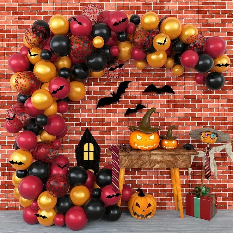 Halloween Balloon Garland Arch Bat Spider Pumpkin Foil Baloons Halloween Party Decorations Baby Shower Supplies Halloween Globos