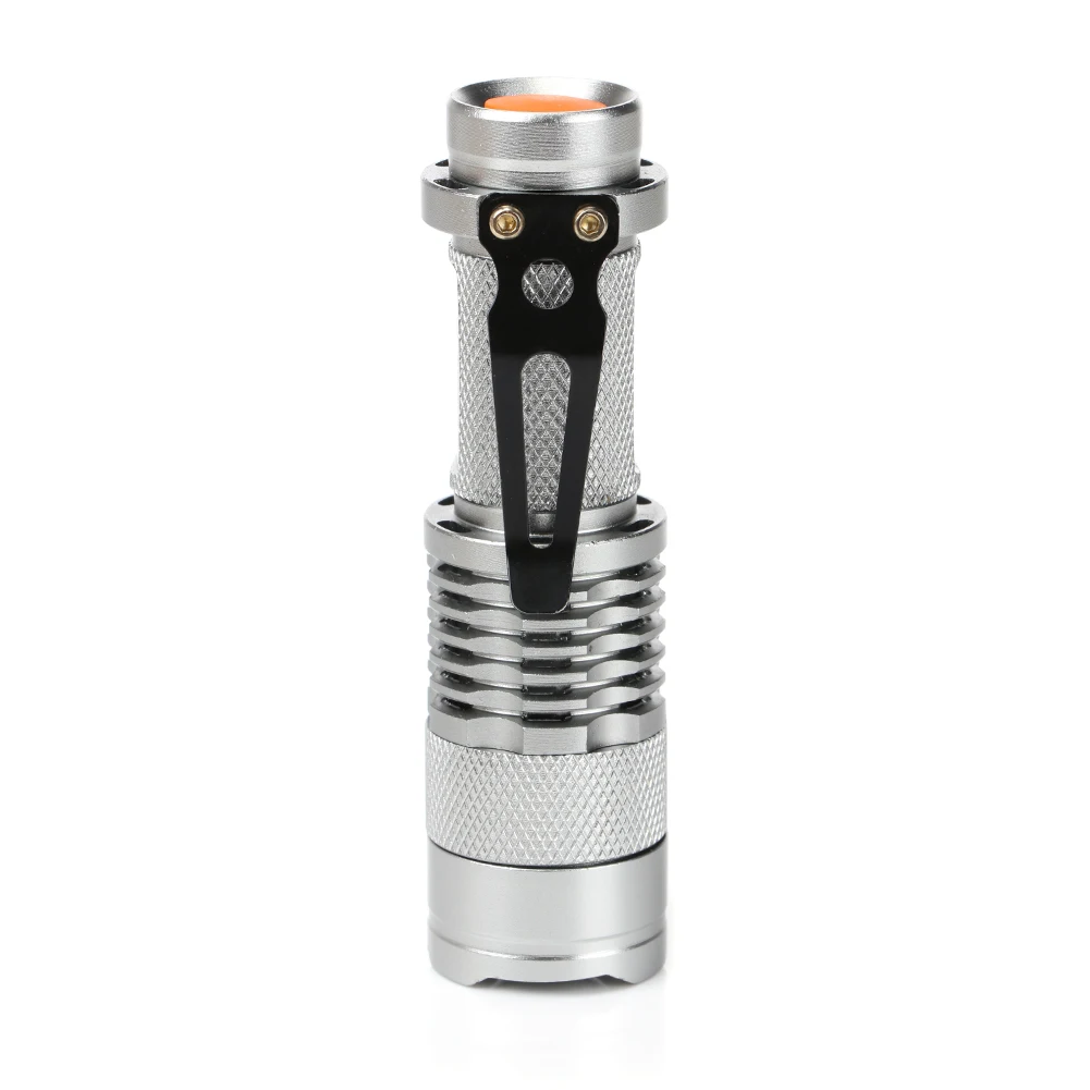 2000 Lumens Powerful Tactical Mini Flashlight Portable LED Camping Lamps Adjustable Zoomable Focus Torch Light Lanterns