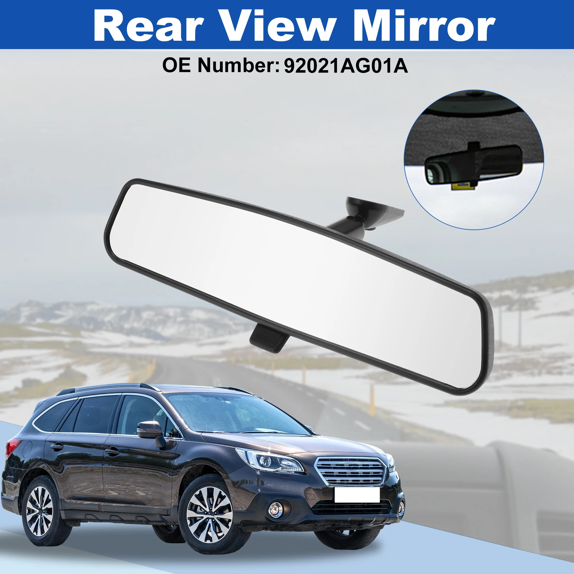 UXCELL 92021AG01A Interior Rearview Mirror for Subaru Impreza 2017-2021 1 pcs Embedded