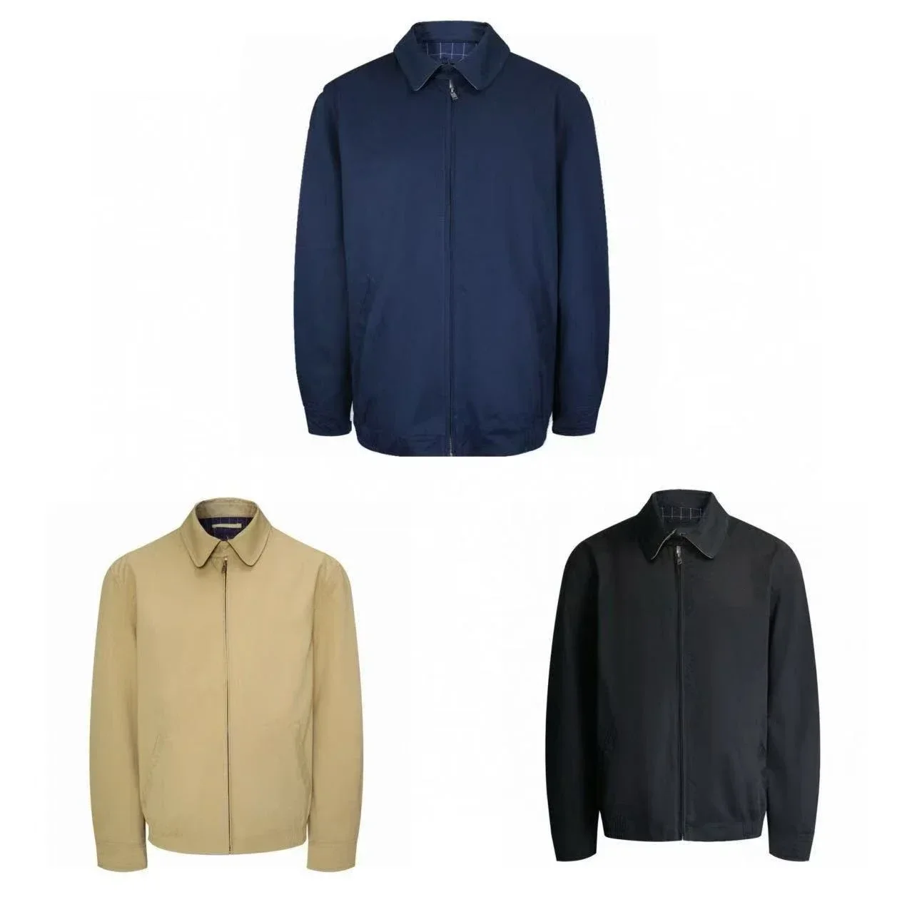 men's jackets and light coats Man jacket polo jacket old money classic Vintage water washing luxury man jacket golf wear 2