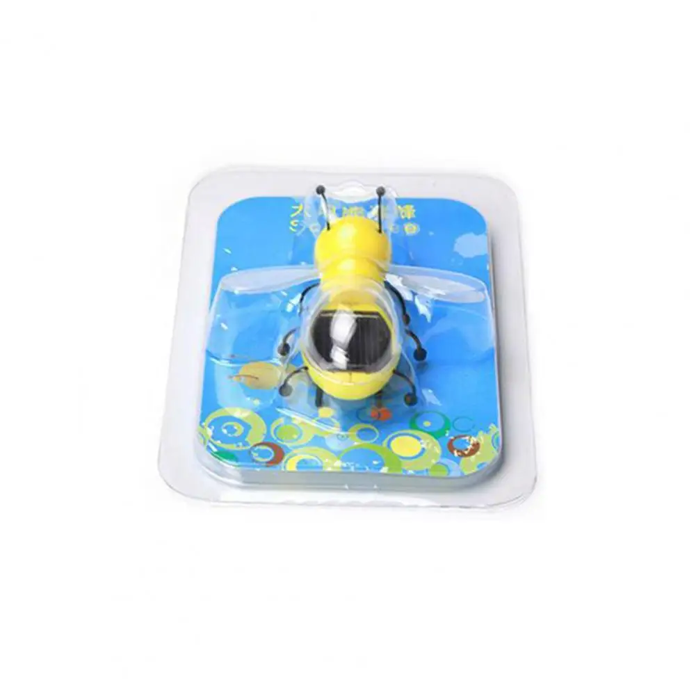 Solar Bee Toy Solar-Powered Pet Figure Simulated Novelty Solar Toy