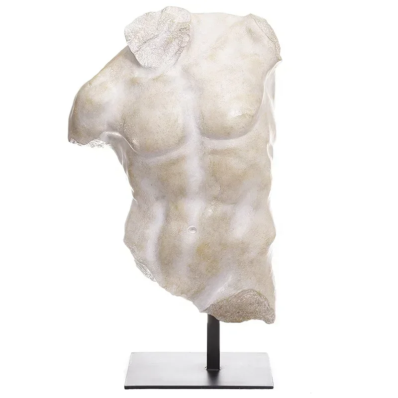 

European Western Half Body Classical Sculpture,art Drawing Sculpture Resin Statue,home Living Room Model Retro Art David Busts