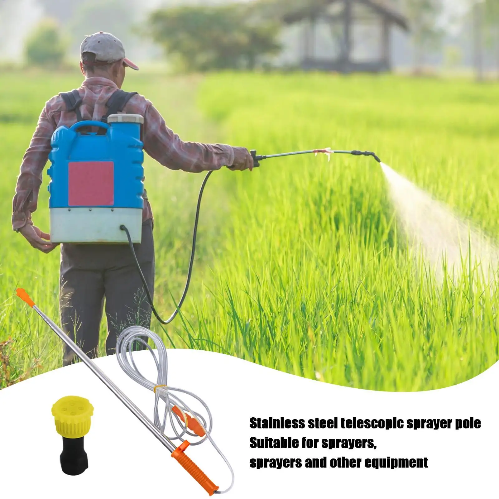 Sprayer Wand Telescopic Gardening Sprayer Rod Gardening Tool Agricultural Sprayer Wand Wand Sprayer Accessories for agricultural