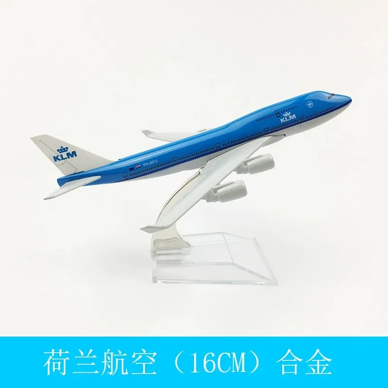 16cm KLM Royal Dutch Airways B777 Aircraft Model 1/400 Scale Plane Metal Airplane Diecast Boy Hobby Collection Display Gifts view 4