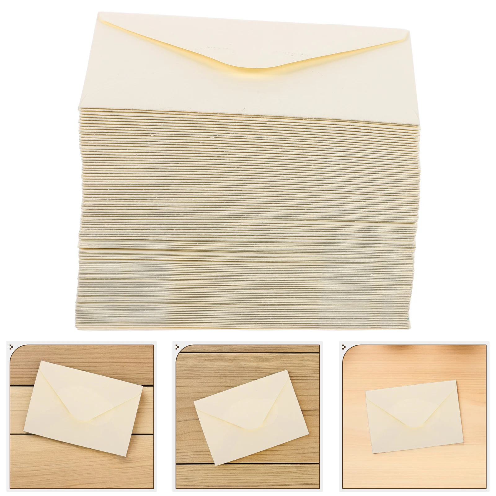 100Pcs Blank Invitation Envelopes Minimalist Wedding Graduation Card Photo Business Coin Money Envelopes Greeting Cards Envelope