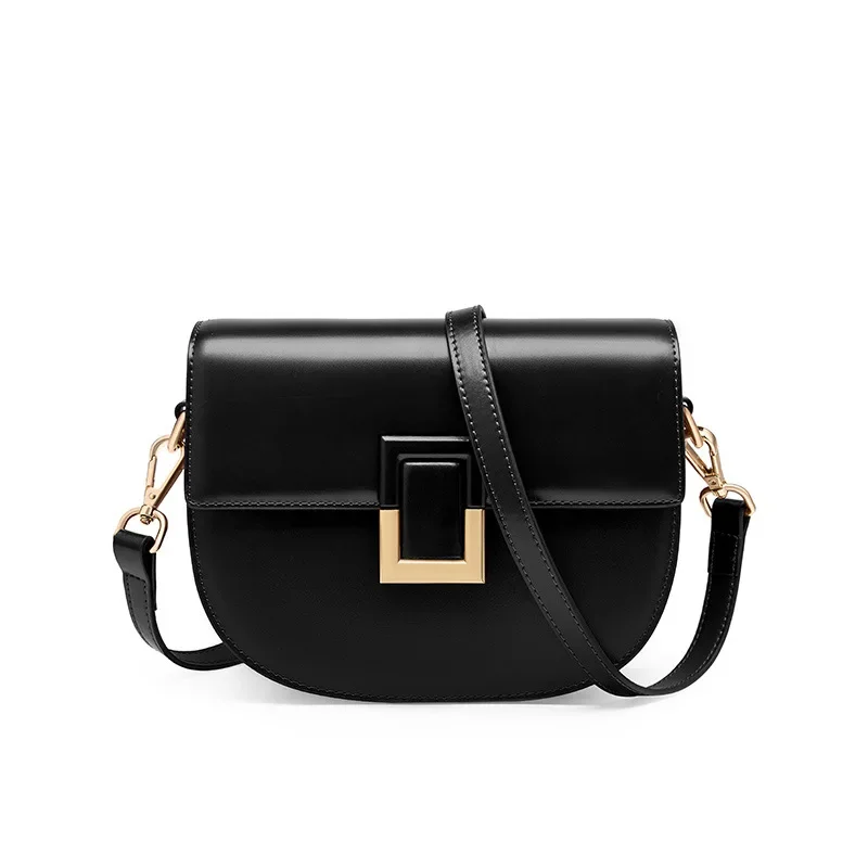 Jonlily Women Genuine Leather Shoulder Bag Female Fashion Crossbody Bag Casual Daybag Saddle Bags Handbag Daybag Purse -KG852