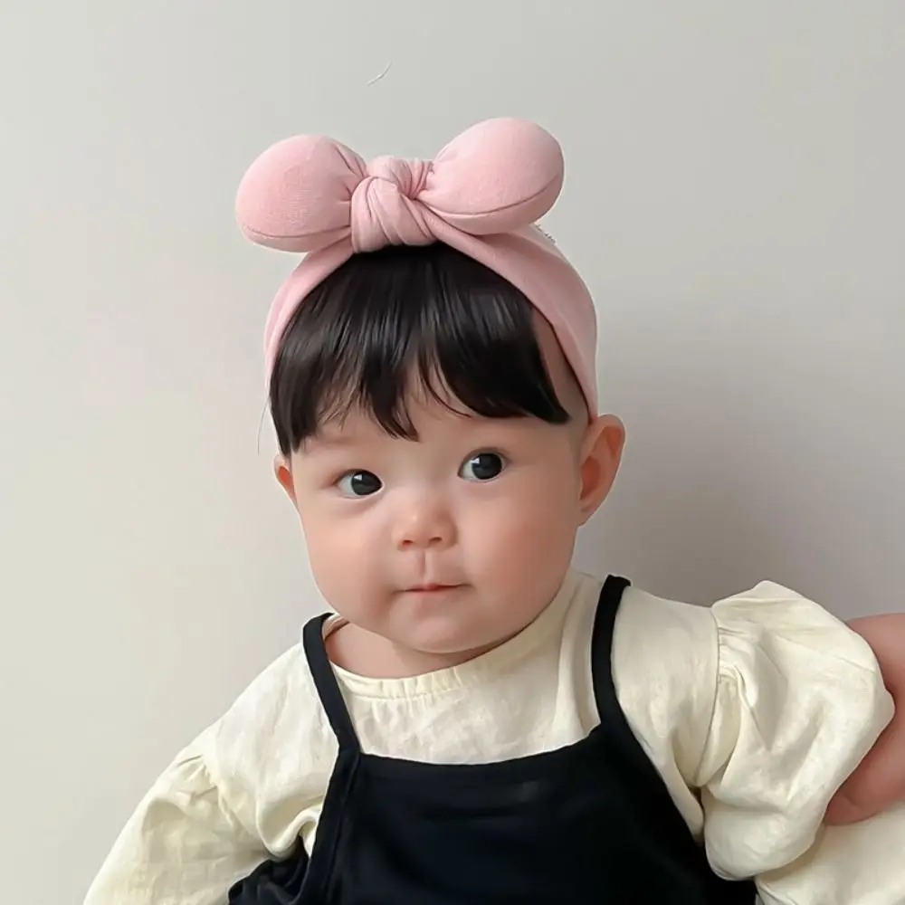 

Decor Photography Props Kids Synthetic Toddler Neat Bang Princess Wig Headband Newborn Baby Headwear Baby Bowknot Headband Wig