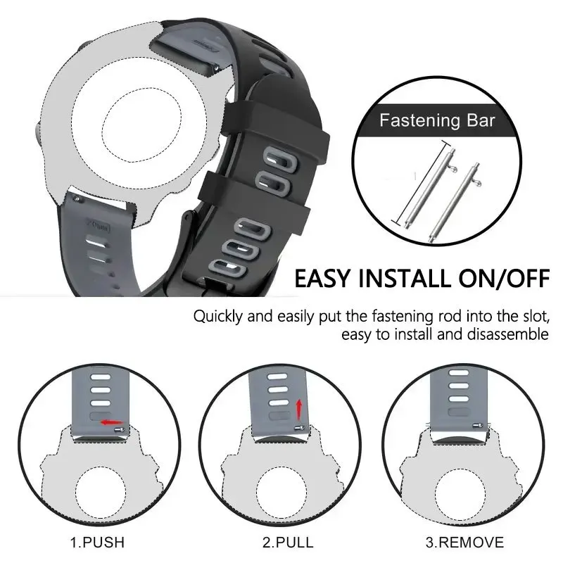 Силиконовый чехол + ремешок для часов Garmin Forerunner 965, защитный чехол от царапин, ремешок для часов на запястье для Garmin 965, мягкий чехол