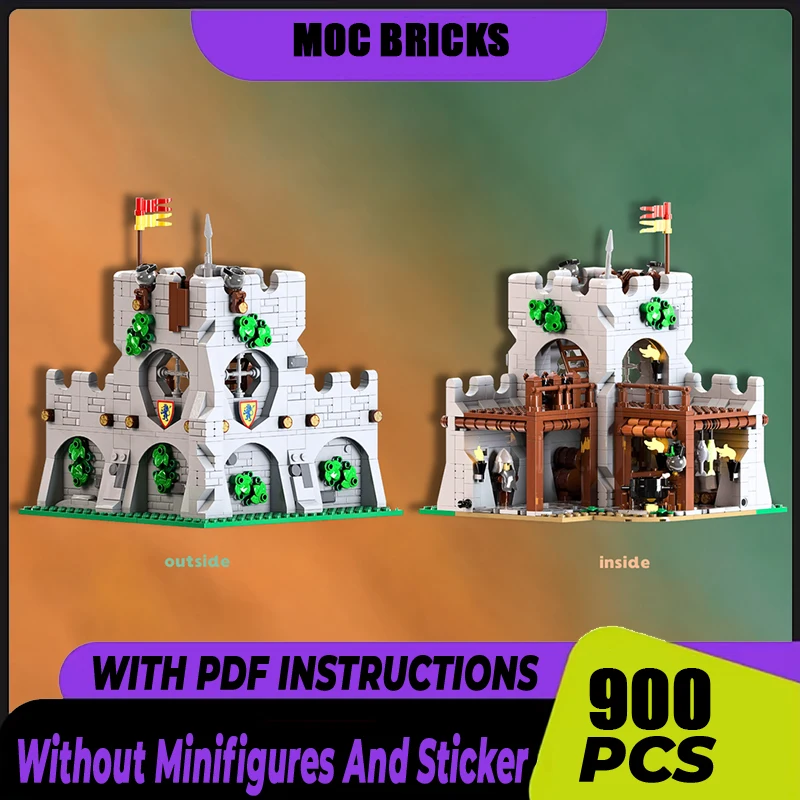 

Средневековая модель замка Moc, строительные кирпичи, модель замка мясника, технология, модульные блоки, рождественские игрушки, наборы «сделай сам», сборка, подарок