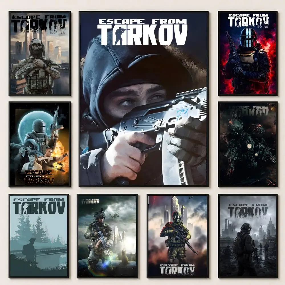 game Escape from Tarkov Poster Poster HD Printing Premium Style for Home Decor for Bedrooms Hallways Cafes Gift