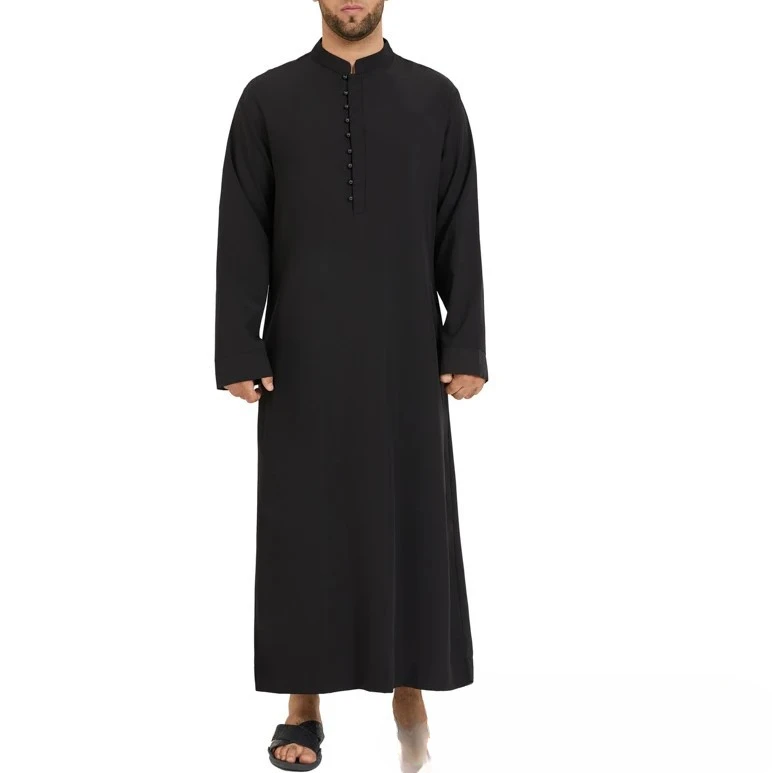 Colletto ampio musulmano Colletto tondo saudita Hui Robe Abbigliamento da uomo arabo mediorientale