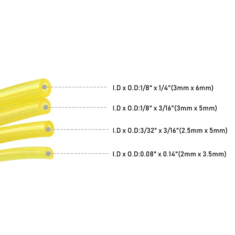 2-stroke Fuel pipe For Common 2 Cycle Small Engine For Tygon Tube Fuel Line Hose Ordinary W/ 4 Sizes High quality