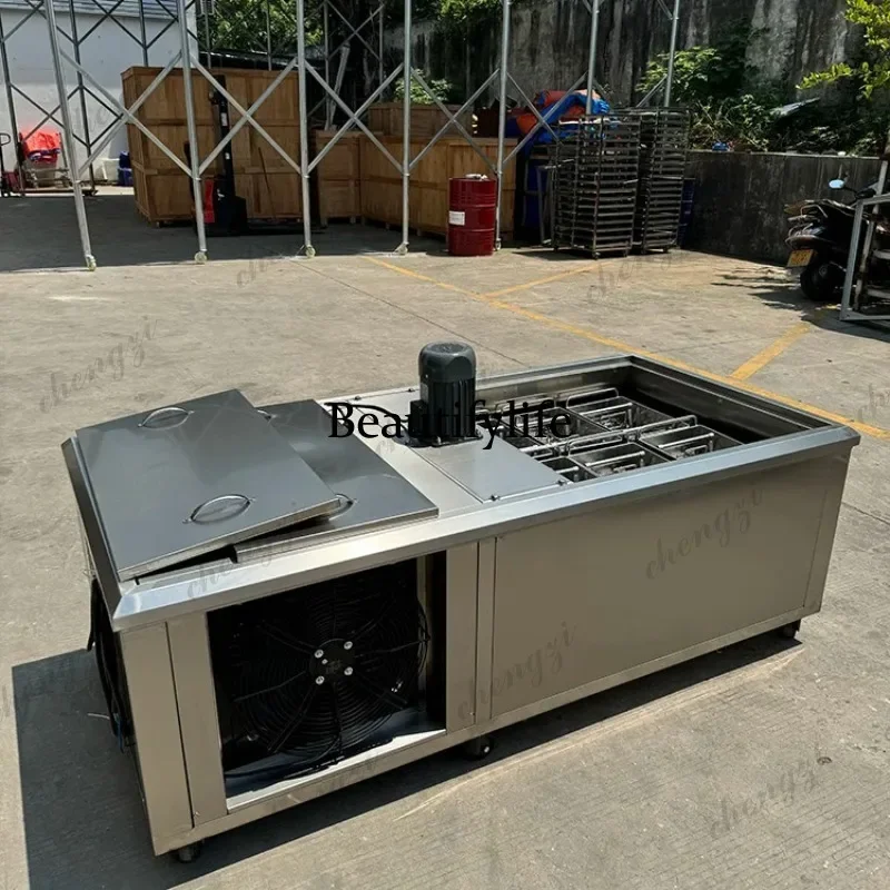 HR  Industrial Popsicle Making Equipment High Efficiency Compressor Fast Freeze System Air Or Water Cooling For Continuou Pro