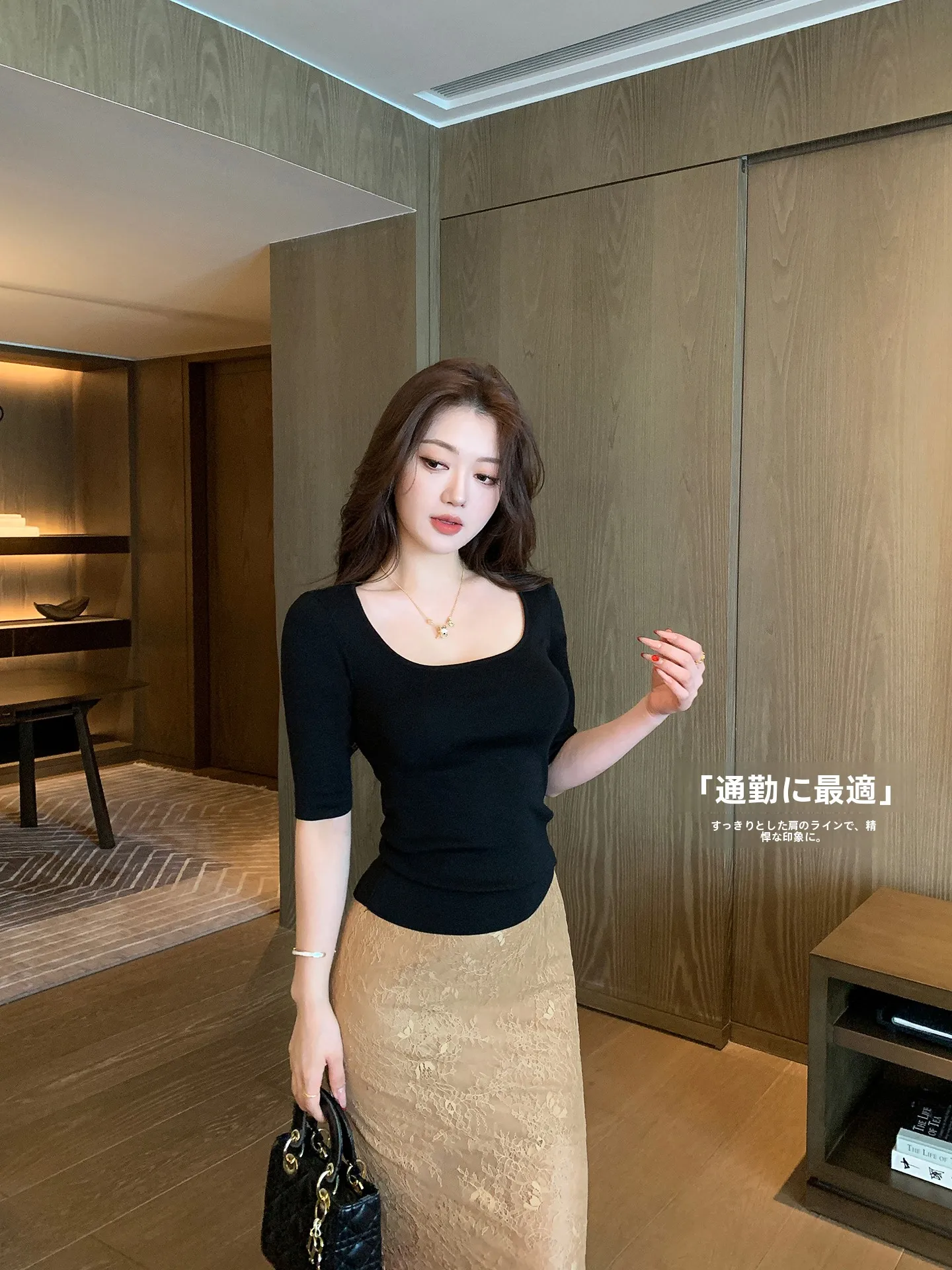 

Женская летняя приталенная футболка Lin Guan Bla U-Ne с коротким рукавом и утянутой талией, топ с рукавом до локтя