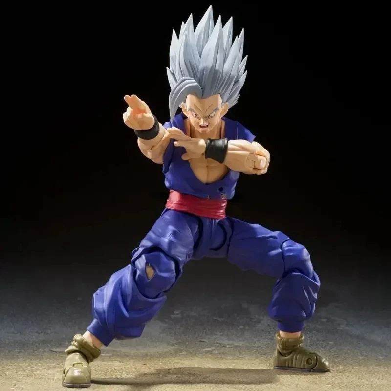 In Stock Dragon Ball SHF Son Gohan Silver Hair Beast Form Super Saiyan Anime Action Figures Model Toys Collection Hoilday Gifts