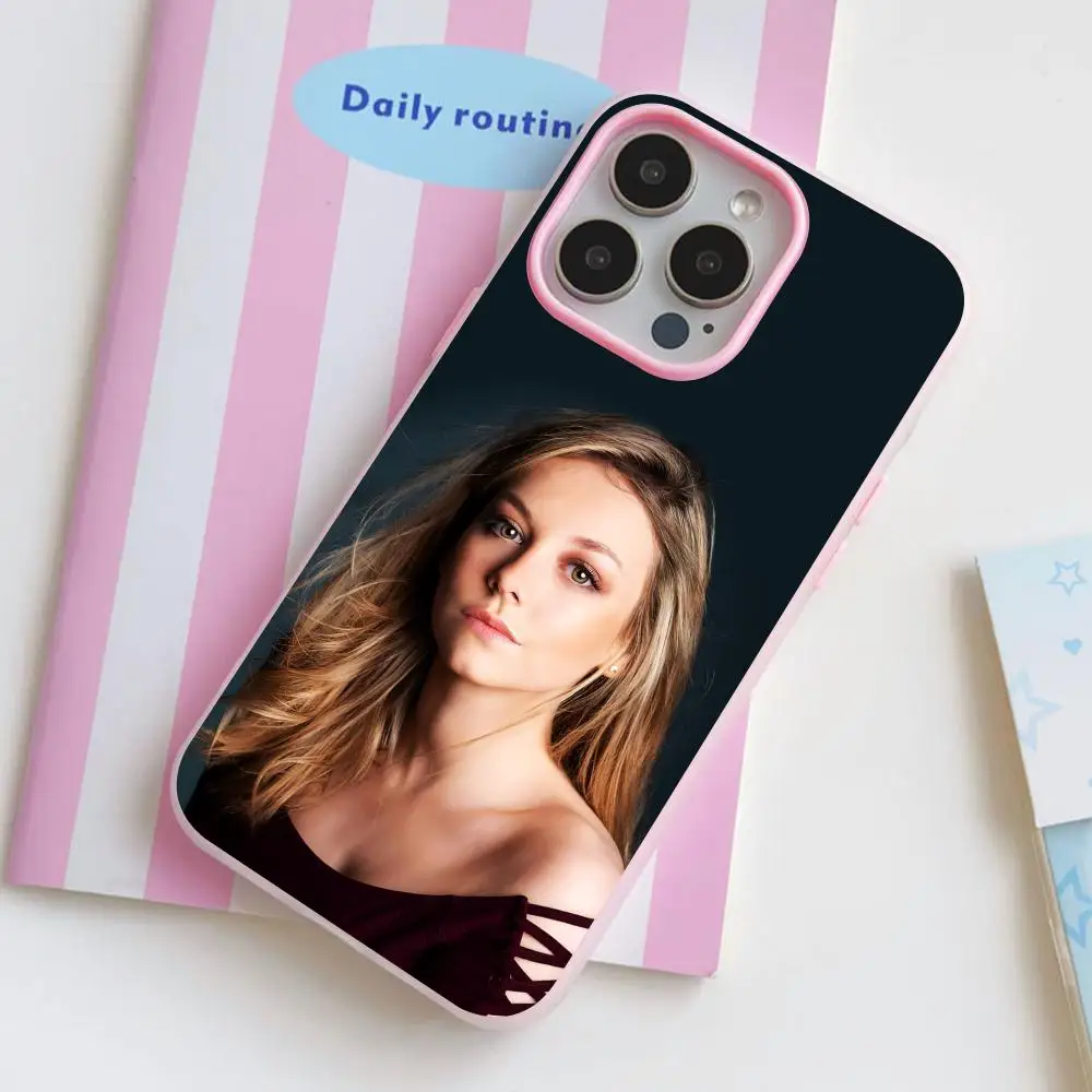 

Чехол для телефона Ester Exposito Jelly Double layer Pink для iPhone 17 16 15 14 13 12 11 Air Pro Max Plus, защитный