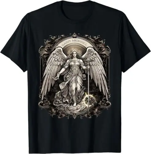 NEW LIMITED St Michael The Archangel Catholics Saint Religious Best TShirt S-3XL