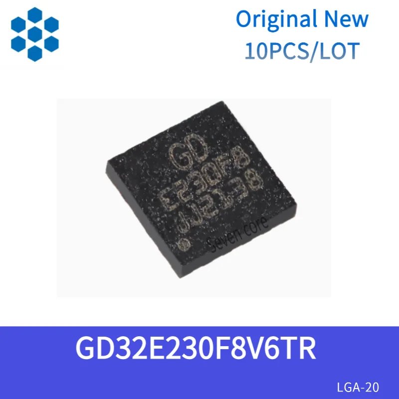 

Original New 10pcs/lot GD32E230F8V6TR LGA-20 ARM Cortex-M23 32-bit microcontroller - MCU chip