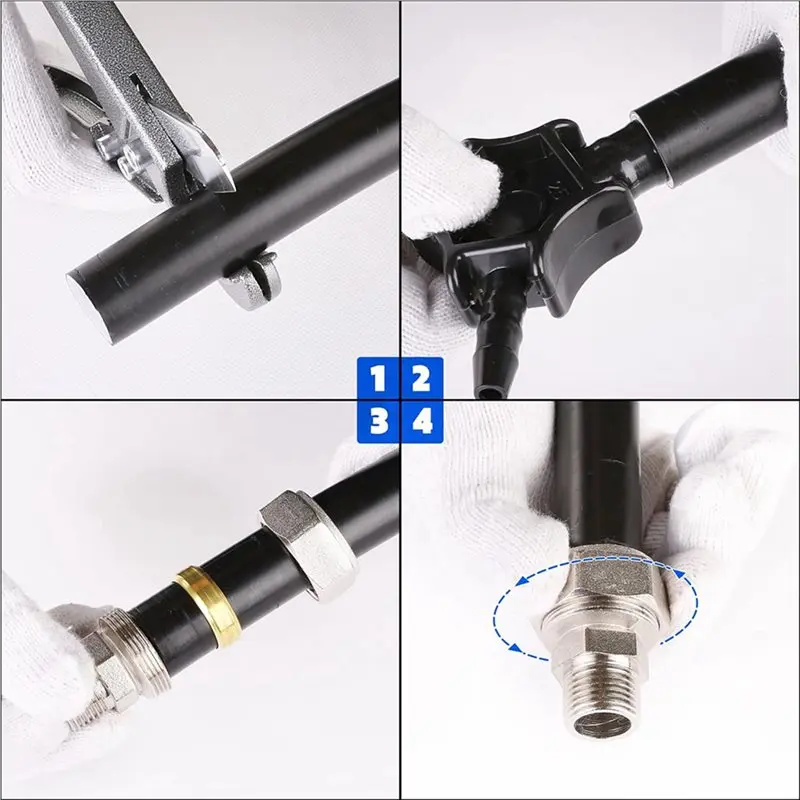 [NEWA64Z!】 3/4Inch Straight Air Piping Fittings, 3/4 X 1/2Inch Male NPT Threads Adapter Fittings, Brass-Nickel Plated, 4PCS