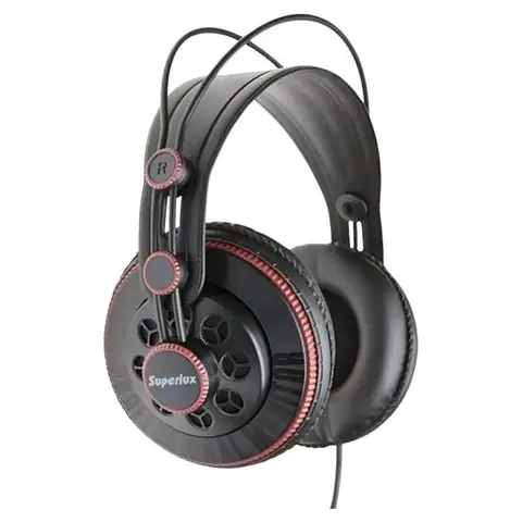 Superlux HD681 3.5mm Jack Wired Super Bass Dynamic Earphone Noise Cancelling Headset with Adjustable Headband Cable studio