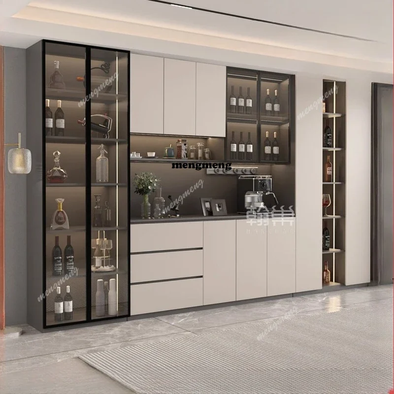 New arrive Cocktail Bar Furniture For Wine Bottles Locker Glass Cabinet On The Wall Cabinets For Living Room Whiskey Accessories