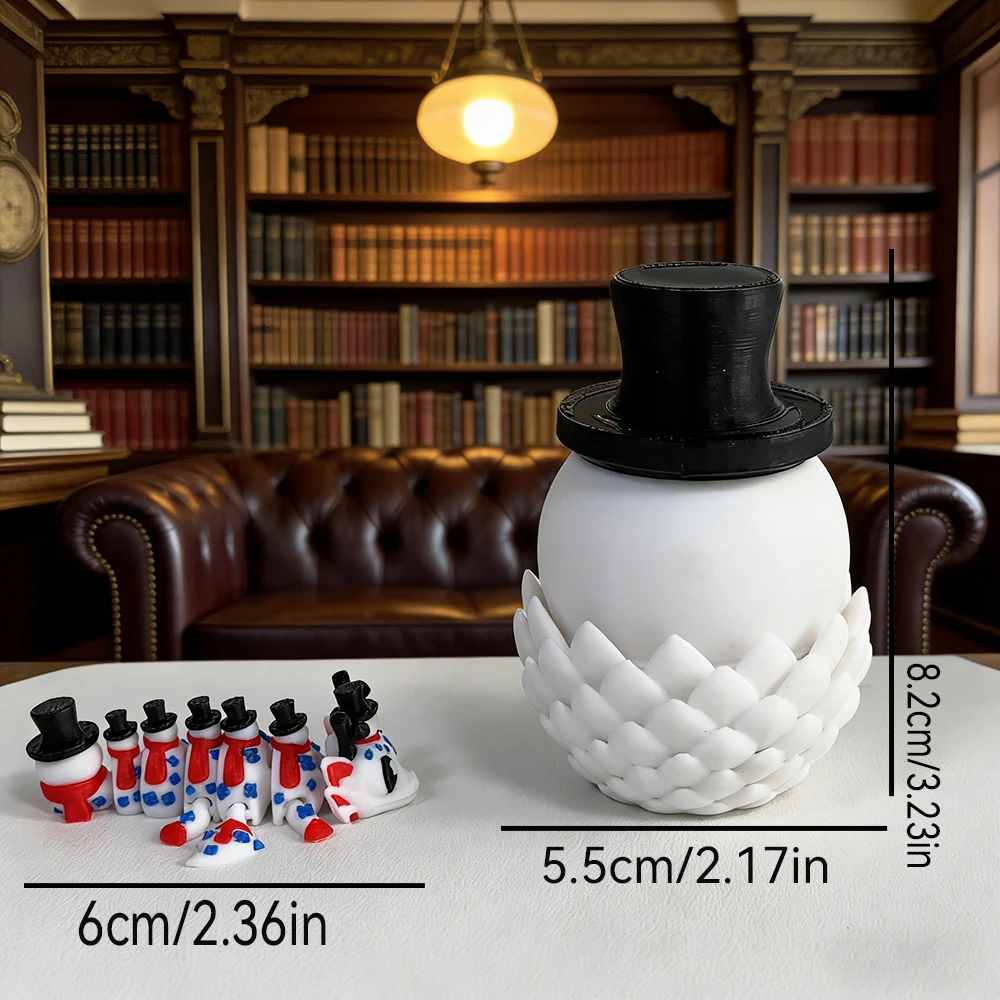 3d Printed Cute And Silly Gentleman Dragon+Dragon Egg Model Plastic Ornament Desktop Decoration