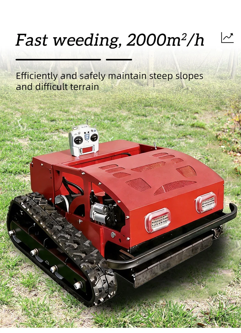 New Arrival Smart Lawn Mower With Wheels Optional Remote Control Lawn Mower