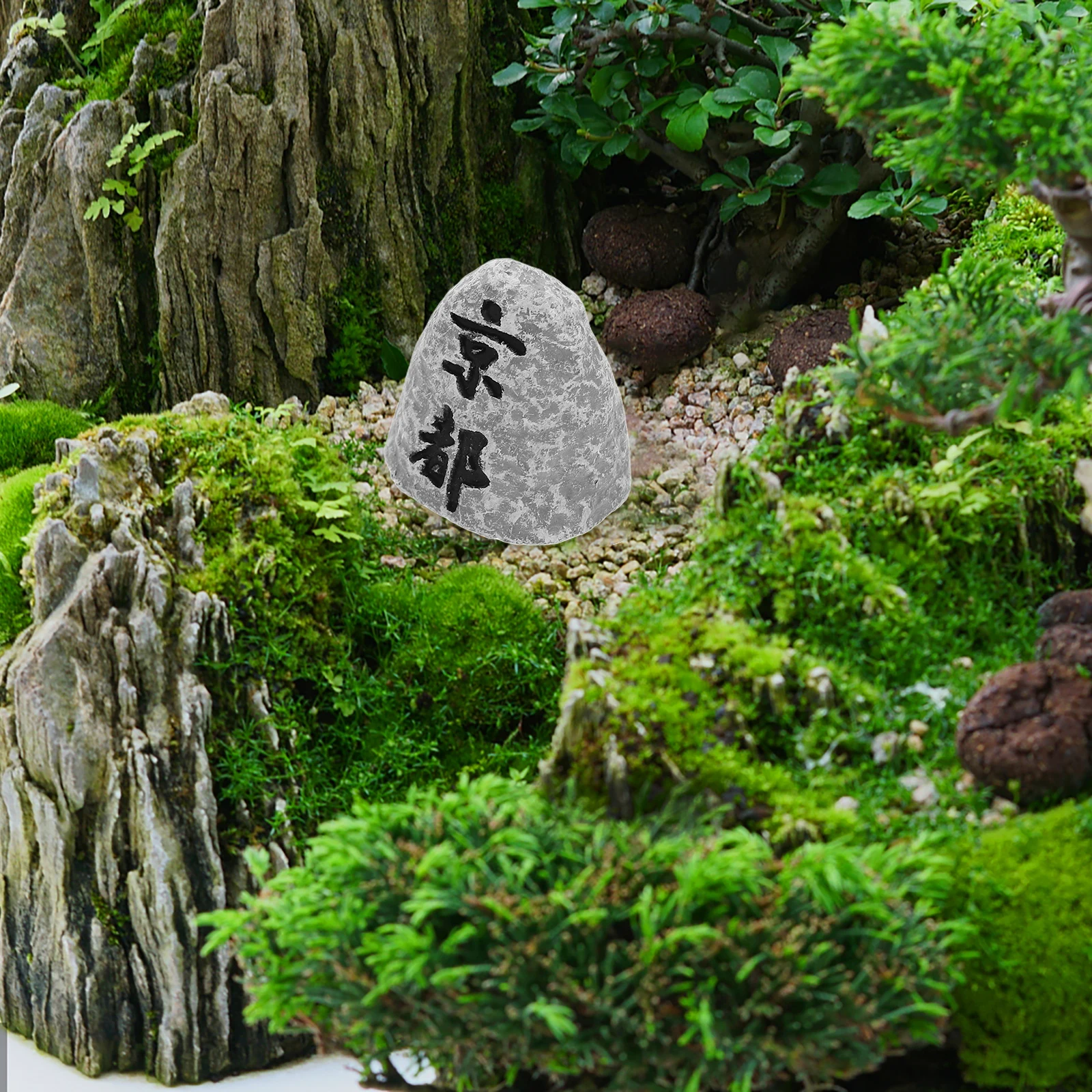 

1Pc Charming Mini Kyoto Stele Figurine Japanese Garden Accessories Miniature Bonsai Terrarium Decoration