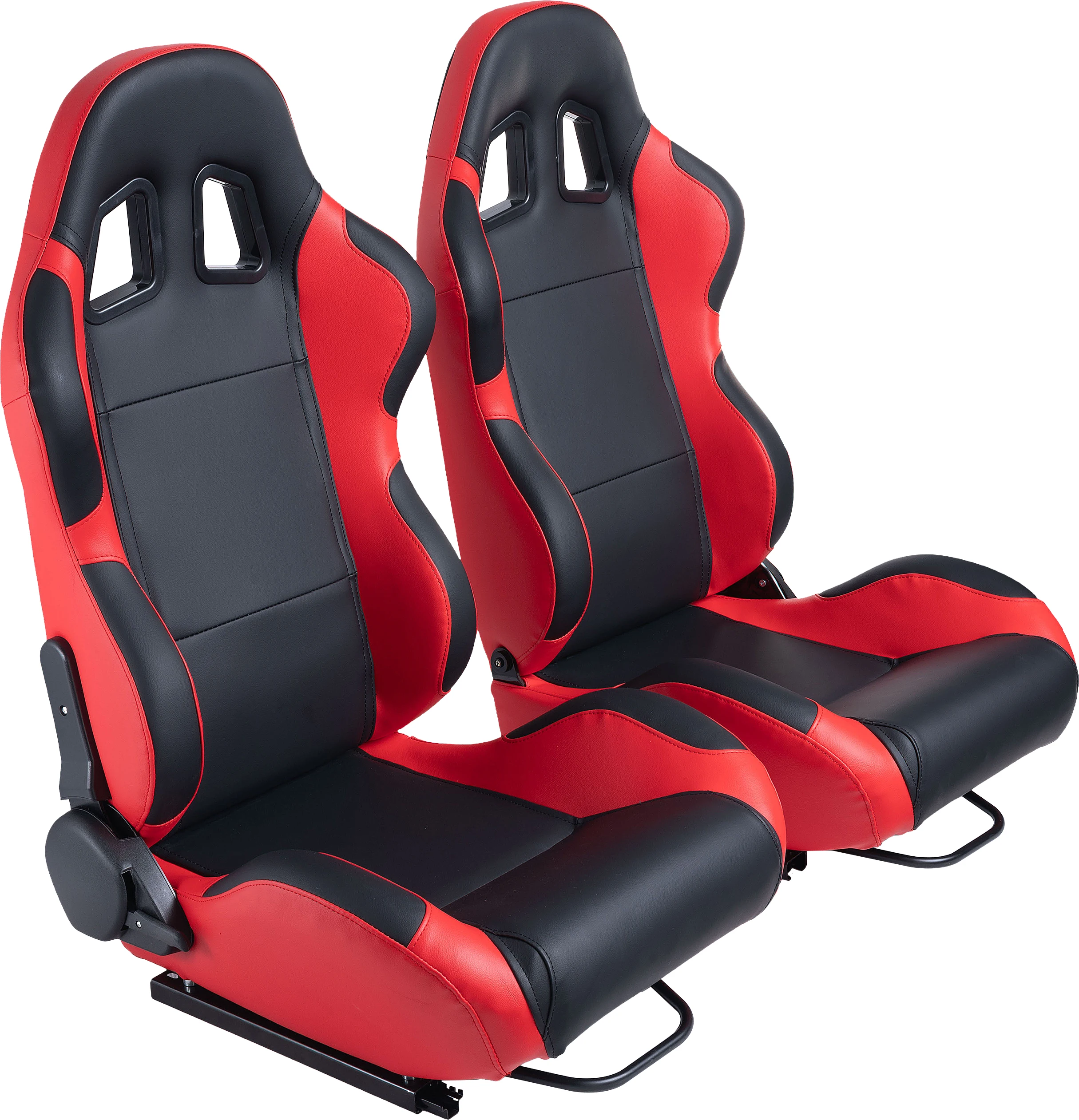 JBR1039R Black And Red PVC Racing Seat New Design Universal Leather Car Simulator Gaming Adjustable Sim Bucket Racing Seats