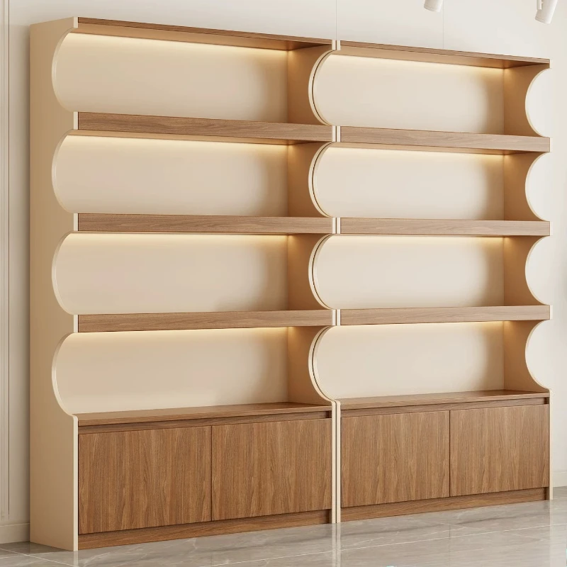 Moderner minimalistischer Präsentationsschrank, französisches Aufbewahrungsregal für Schönheitssalon, Hautpflege, Kosmetik, Supermarktregal, Büromöbel FYMC