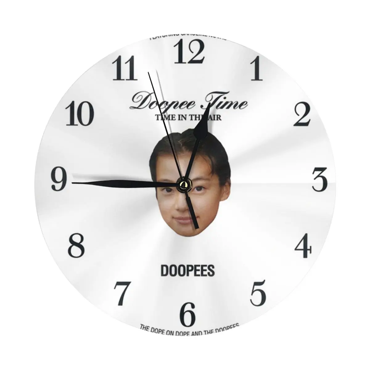 Doopee Time Modern Simple and Wall Hung Clock for Study Bedroom Living Room Bathroom