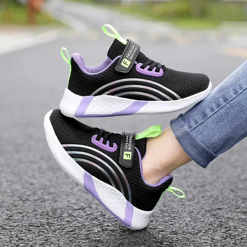 Brand Girls Sneakers Outdoor Kids Non-slip Running Shoes Children Shoes Summer Breathable Tenis Infantil School Sports Shoes