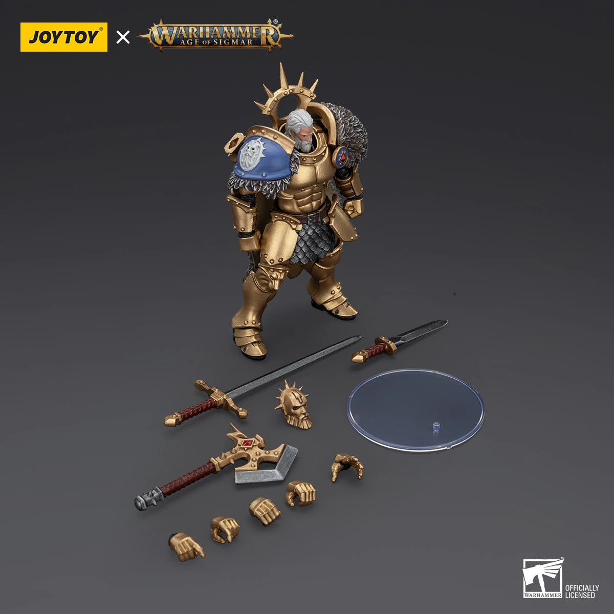 JOYTOY Warhammer AGE OF SIGMAR Stormcast Eternals Blacktalons Hendrick, หมาป่าเงิน Action Figures คอลเลกชันต้นฉบับ