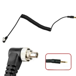 1pcs 2.5 mm 2.5mm to Male Flash PC Sync Cable cord length for canon nikon sony to flash light as yongnuo flash
