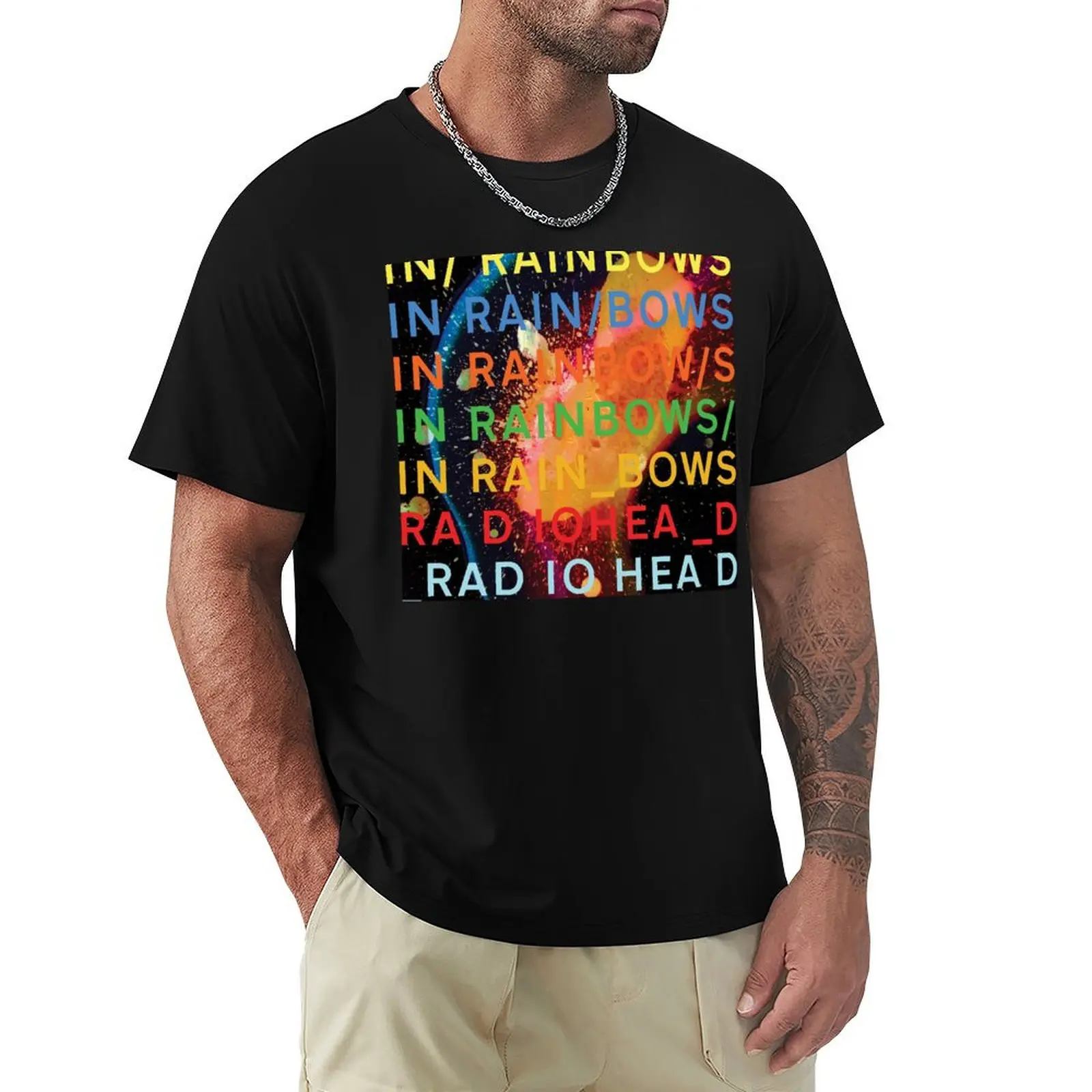 

Bends Ok Computer In Rainbows Pablo A Moon-Radio Kid a T-Shirt shirts graphic tees Blouse Men's cotton t-shirt